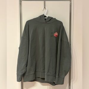 Animal Dark Green Hoodie with Red Logo